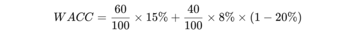 wacc пример расчёта