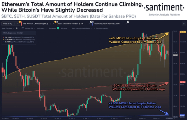 Сколько холдеров у ETH