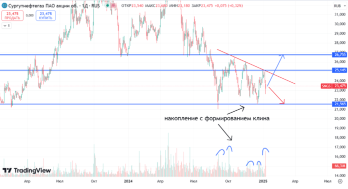 Сургутнефтегаз накопление