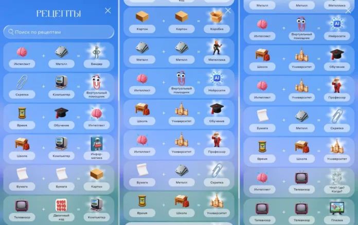 рецепты алхимия уровень 55 все комбинации