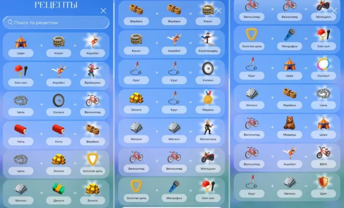 рецепты в алхимии 21 уровень