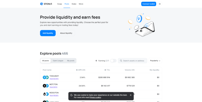 STON.FI декс биржа