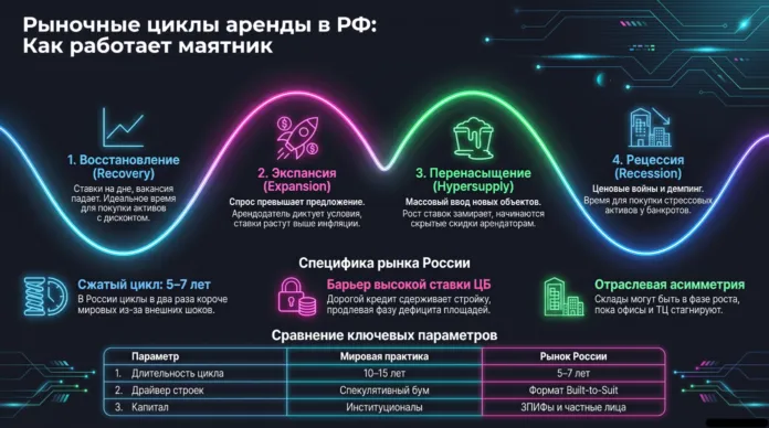 особенности цикла в россии