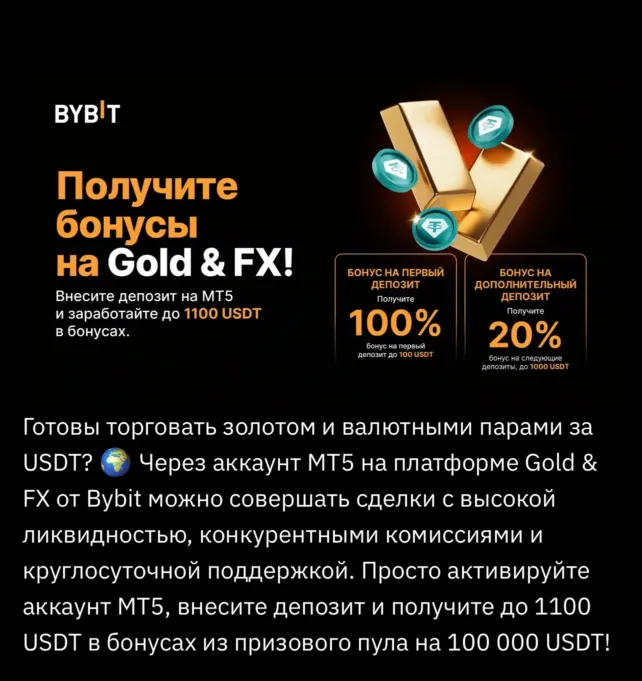 1100 USDT от Bybit